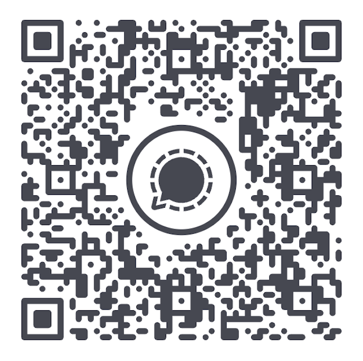 Signal 連絡 QR code